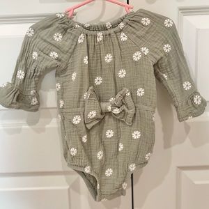 Grayson Collective muted green bodysuit